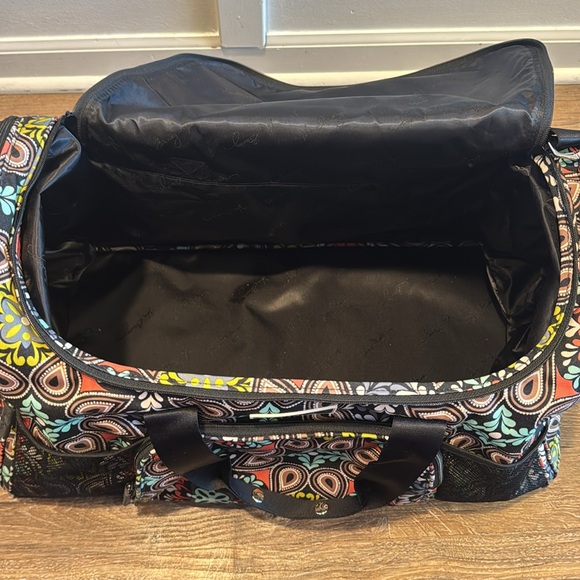 Vera Bradley Sierra Gym Duffle Overnight Carry-On Bag Floral Paisley Print - Picture 5 of 11